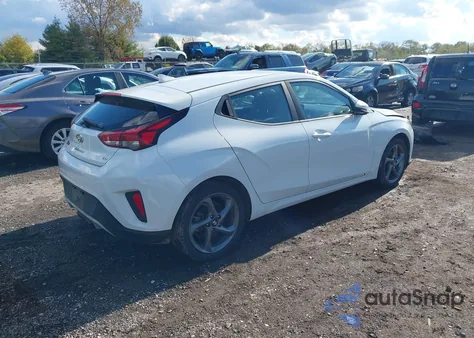 2019 Hyundai Veloster 2.0 из США, поврежденный, VIN KMHTG6AF0KU018925